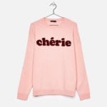Oversized sweater with slogan